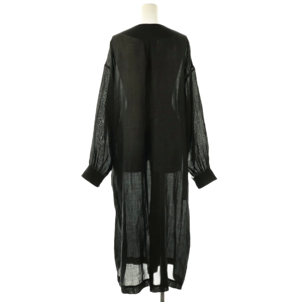 ARTS & SCIENCE ブラックワンピース ARTS&SCIENCE - ARTS&SCIENCE アーツ&サイエンス 和紙オーバー