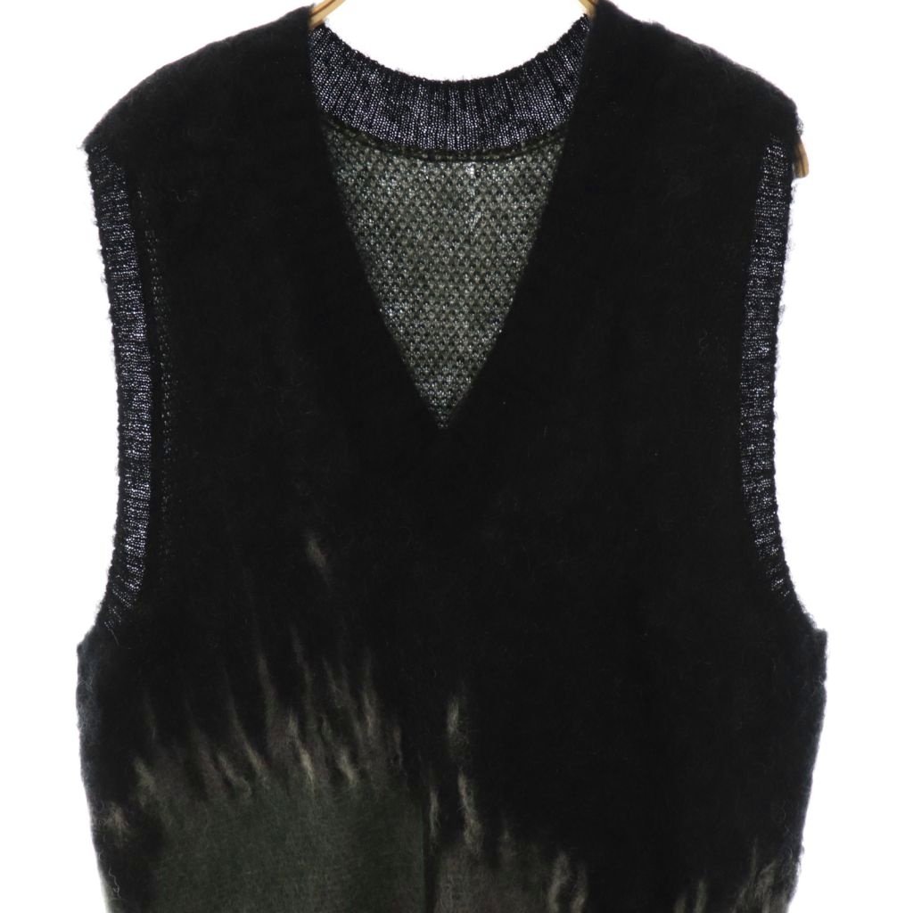 『Mame Kurogouchi』マメクロゴウチ (1) Vネック ニットベスト 中古・古着通販】Mame Kurogouchi (マメクロゴウチ) 金木犀柄ニット