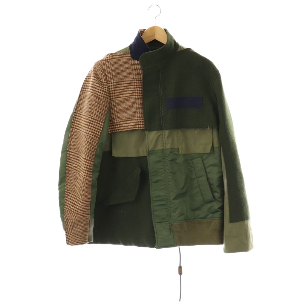 サカイ sacai 18AW 18-01804 combo fabric jacket フライトジャケット  