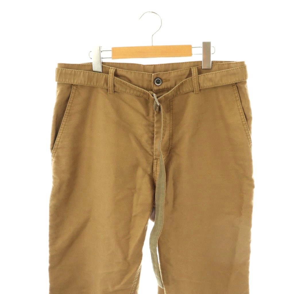 サカイ sacai コットン ベルテッド テーパードパンツ 3 ベージュ 24  