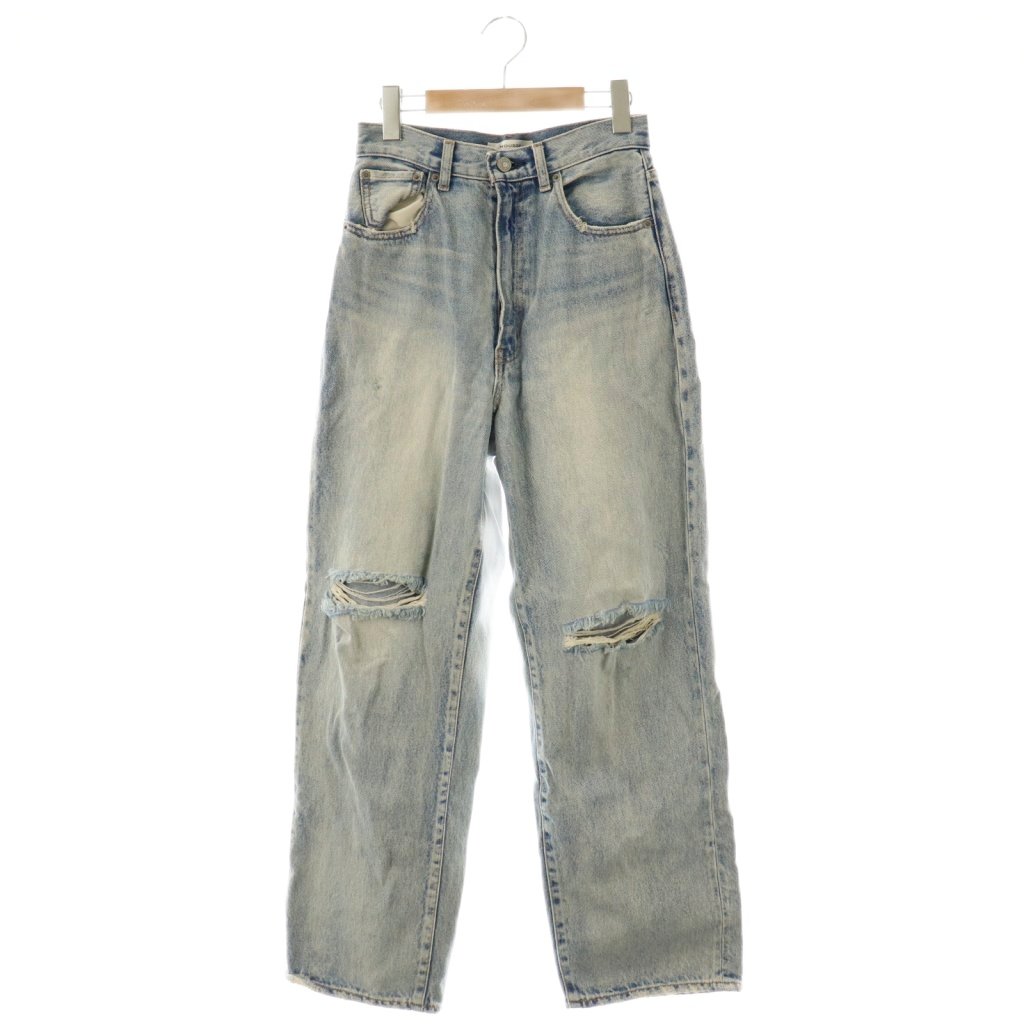 デニム/ジーンズ ファッション MOUSSY ブラック デニム 26