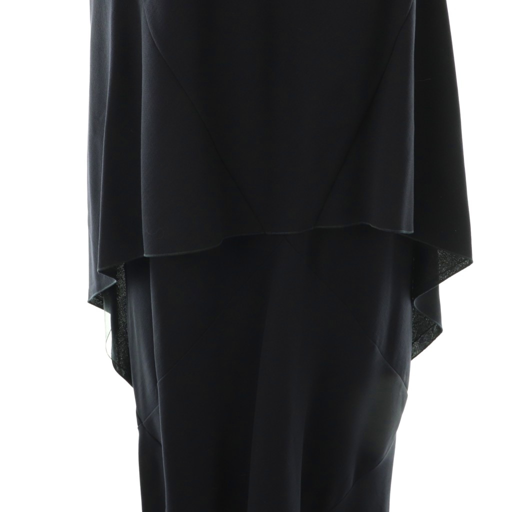 ブラミンク BLAMINK ウールバイヤスバックフリルドレス ワンピース  