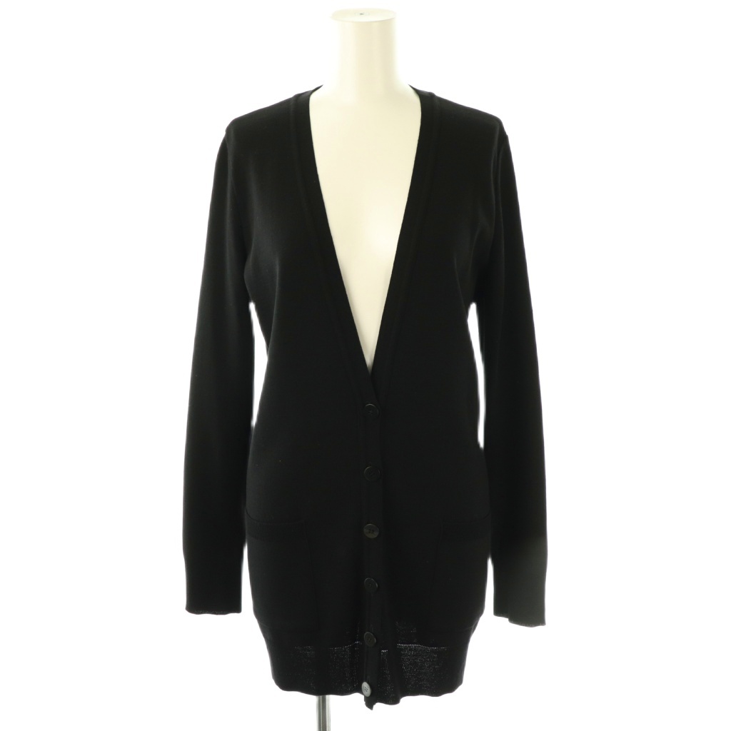 フォクシーブラックニットカーディガン 長袖38 42 ファッション 20
