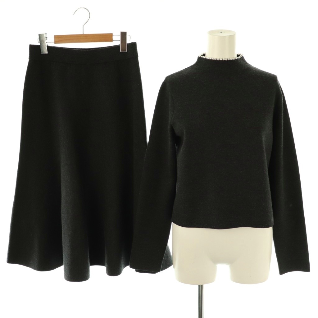 アナイ ANAYI 23AW セットアップ ファインメリノ パールネックプル 