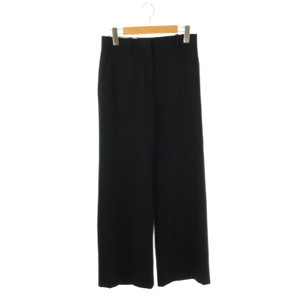 セリーヌ CELINE フィービー期 ウール ワイドパンツ 34 ブラック /ES  