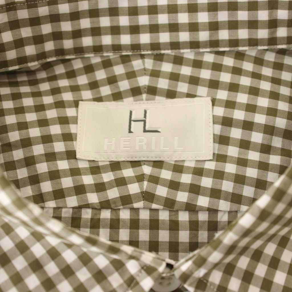 ヘリル HERILL Suvin Reguler collar Shirtsレギュラーカラーチェック  