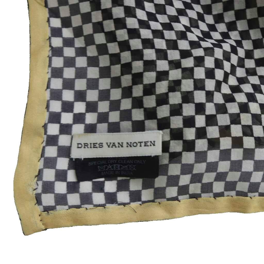 ドリスヴァンノッテン DRIES VAN NOTEN ストール チェック フラワー