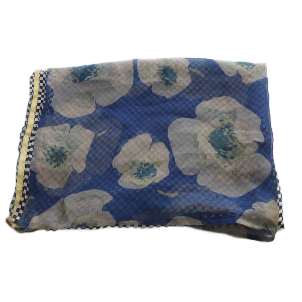 ドリスヴァンノッテン DRIES VAN NOTEN ストール チェック フラワー