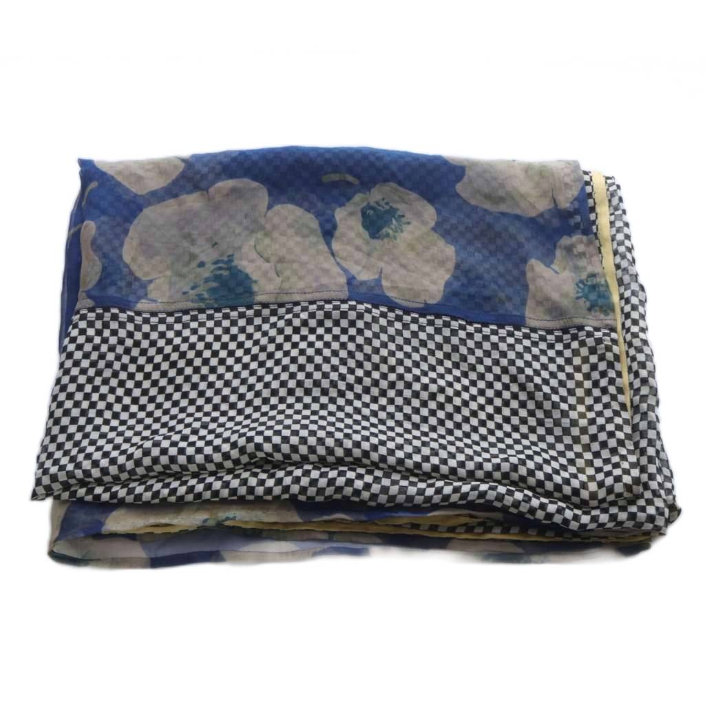 ドリスヴァンノッテン DRIES VAN NOTEN ストール チェック フラワー