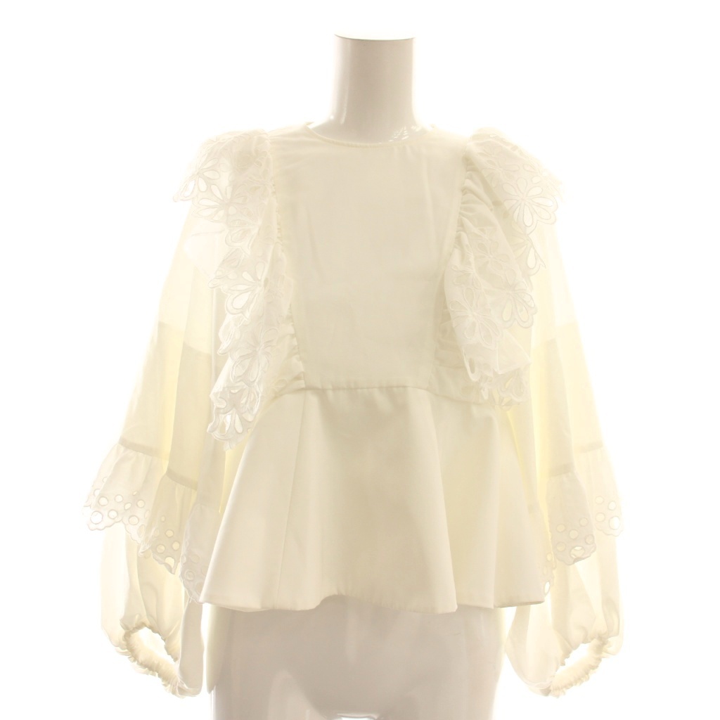 ヨリ yori シロコン shirocon マーガレットブラウス 長袖 プルオーバー  