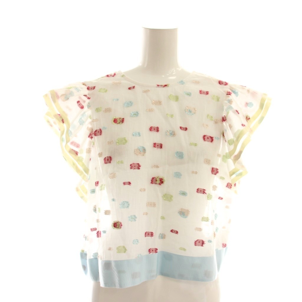 ヨリ yori シロコン shirocon 24SS ラメキャンディカラーブラウス  