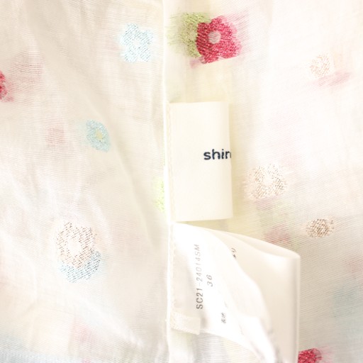 ヨリ yori シロコン shirocon 24SS ラメキャンディカラーブラウス  