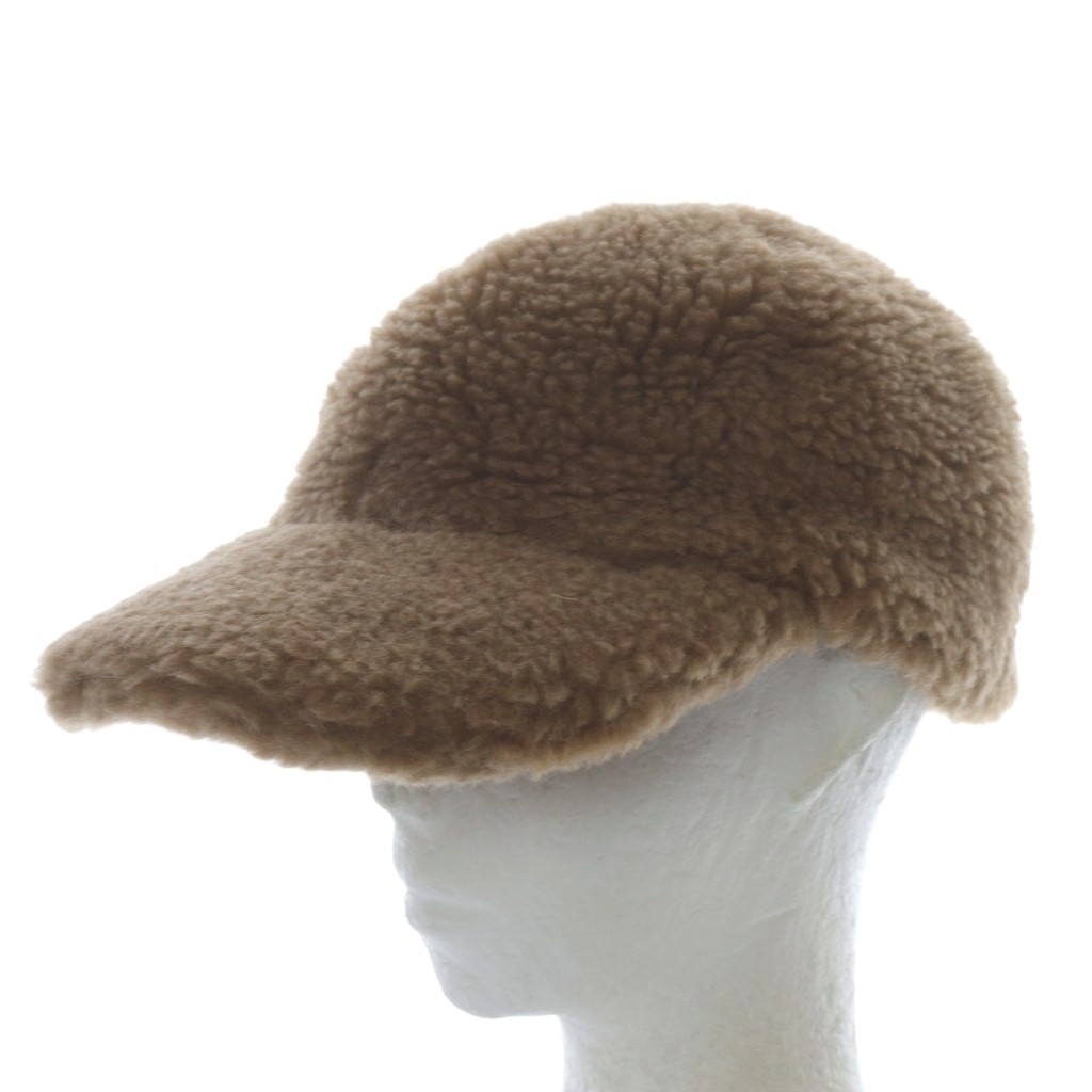 マックスマーラ MAX MARA 帽子 テディベアボアキャップ 57 ブラウン