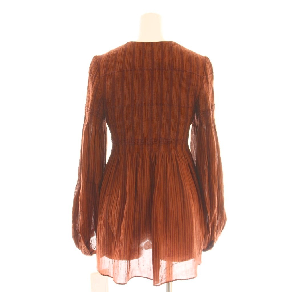 未使用品 マメクロゴウチ Mame Kurogouchi 23SS Stripe Shirring 
