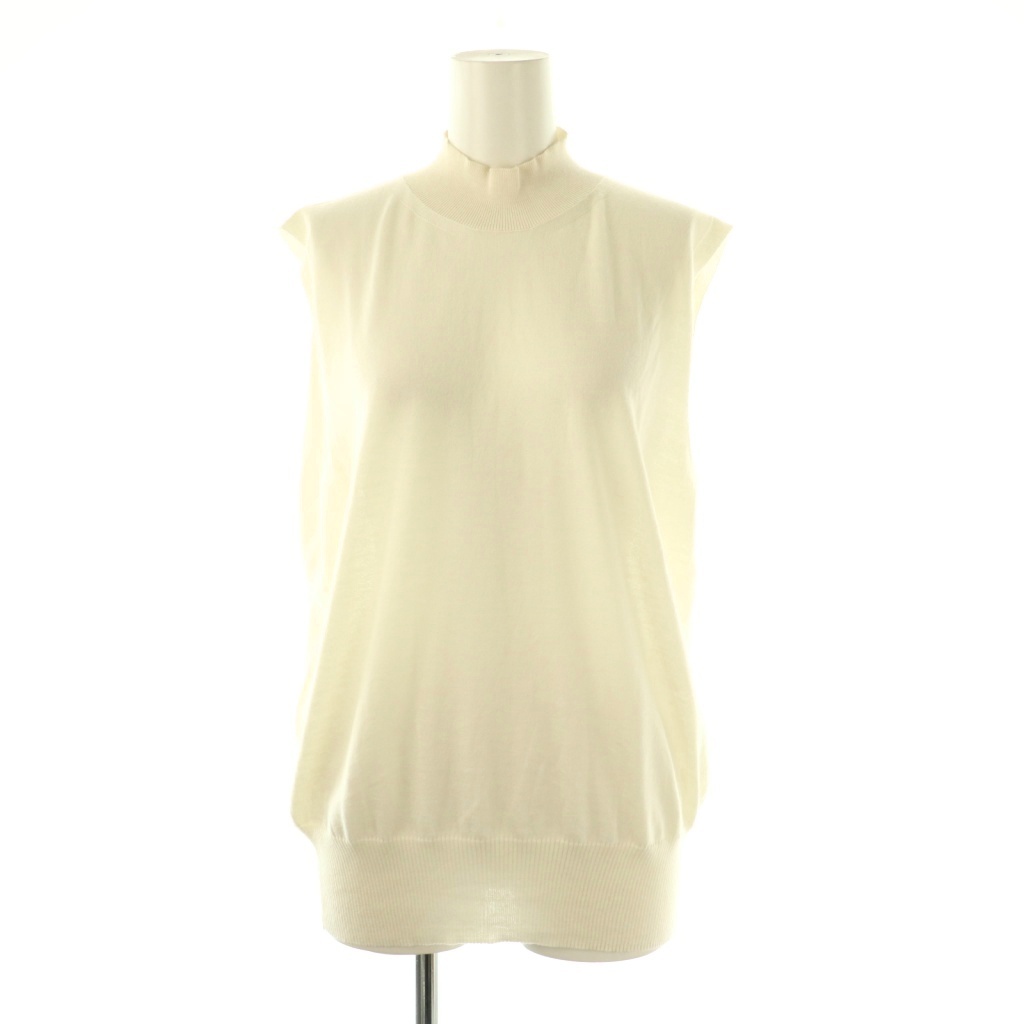 ブラミンク BLAMINK コットンシルクカシミヤ18G ノースリーブニット