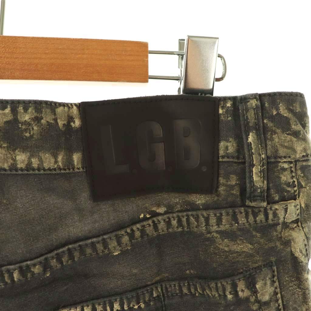ルグランブルー L.G.B 4545C HOT PT 加工デニムショートパンツ ホット