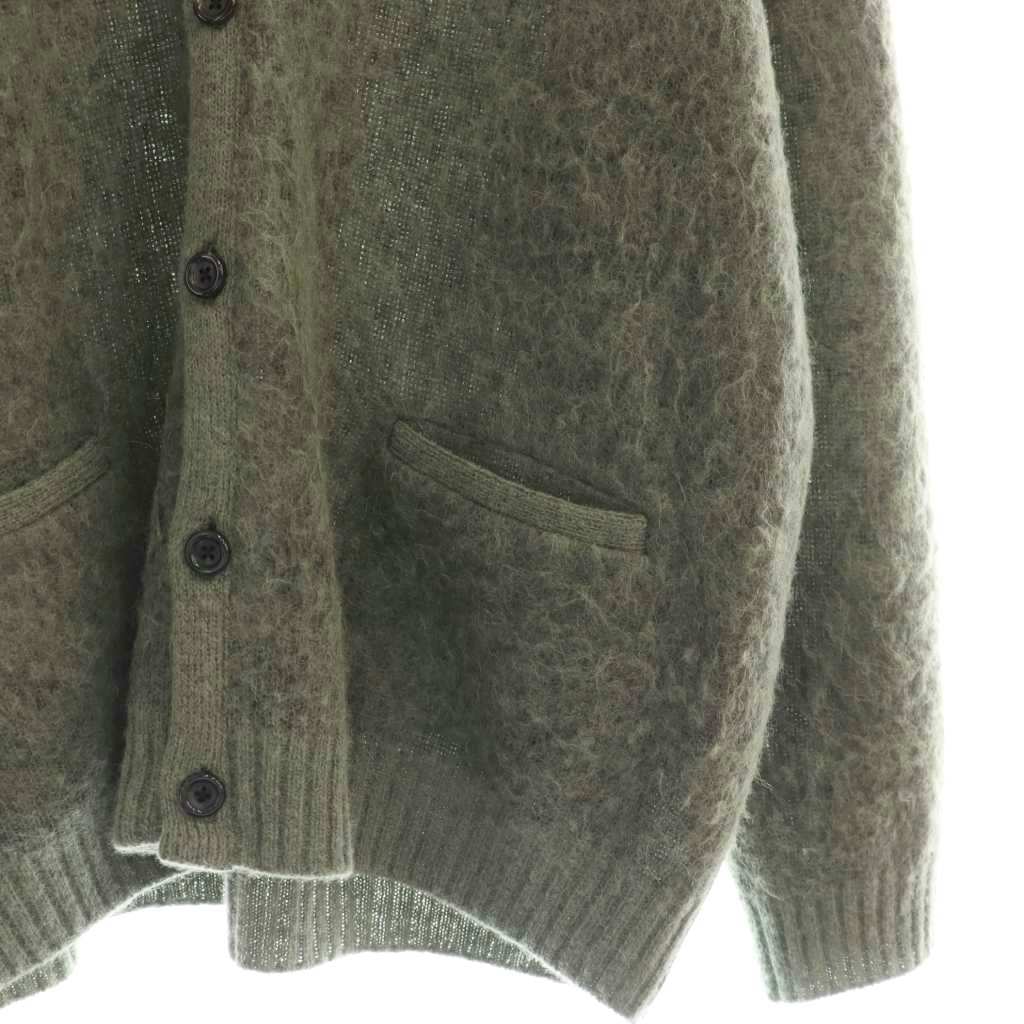 オーベルジュ AUBERGE KURT アルパカニットカーディガン 44 グリーン