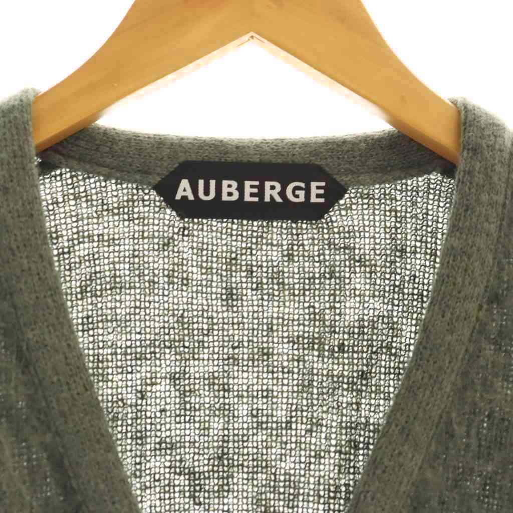 オーベルジュ AUBERGE KURT アルパカニットカーディガン 44 グリーン