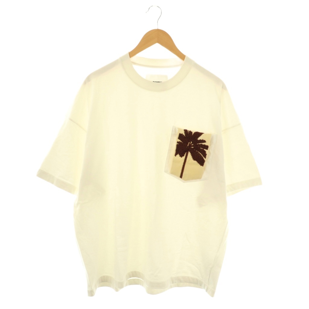ジルサンダー JIL SANDER 23SS パームツリービーズポケットTシャツ 