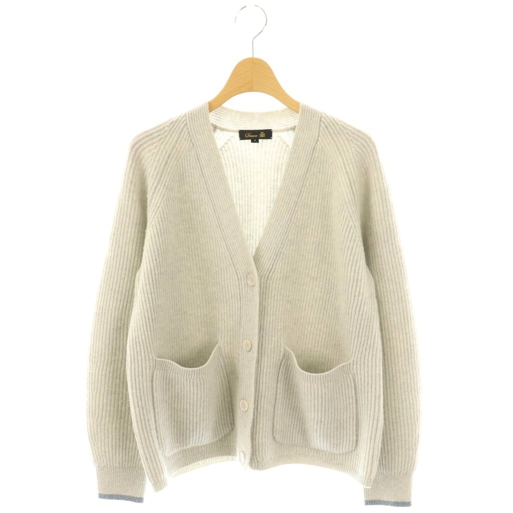 極美品】Drawer ドゥロワー 畦編み カシミヤ カーディガン ベージュ