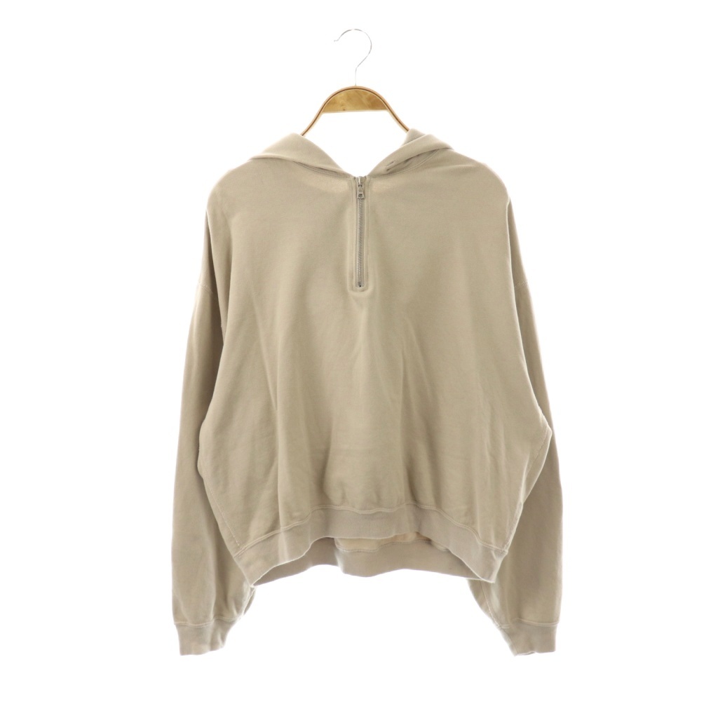 オーラリー AURALEE SUPER SOFT SWEAT BIG HALF ZIP P/O PARKA ハーフ 