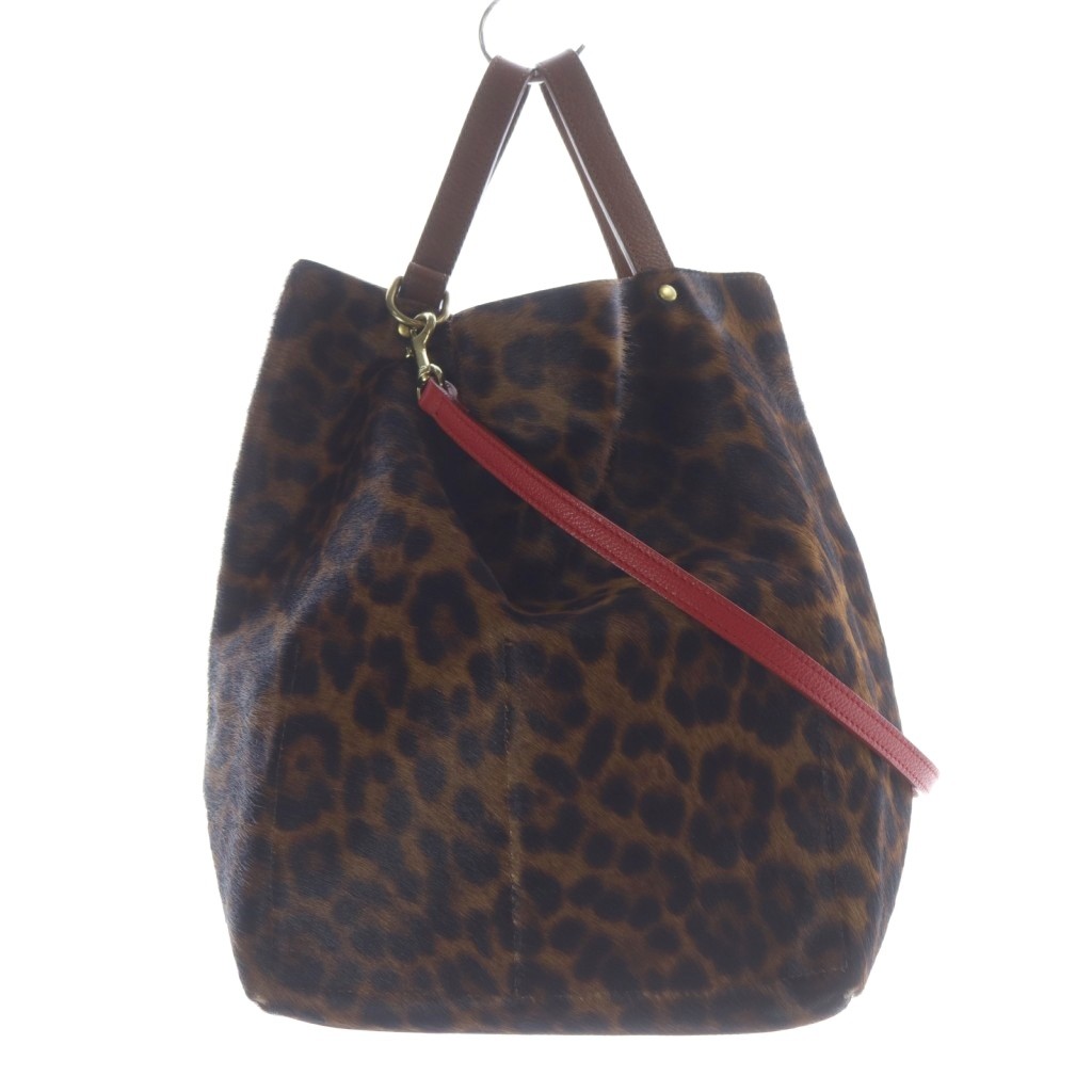バッグスインプログレス BAGSINPROGRESS ハラコ レオパード 2WAYバッグ 