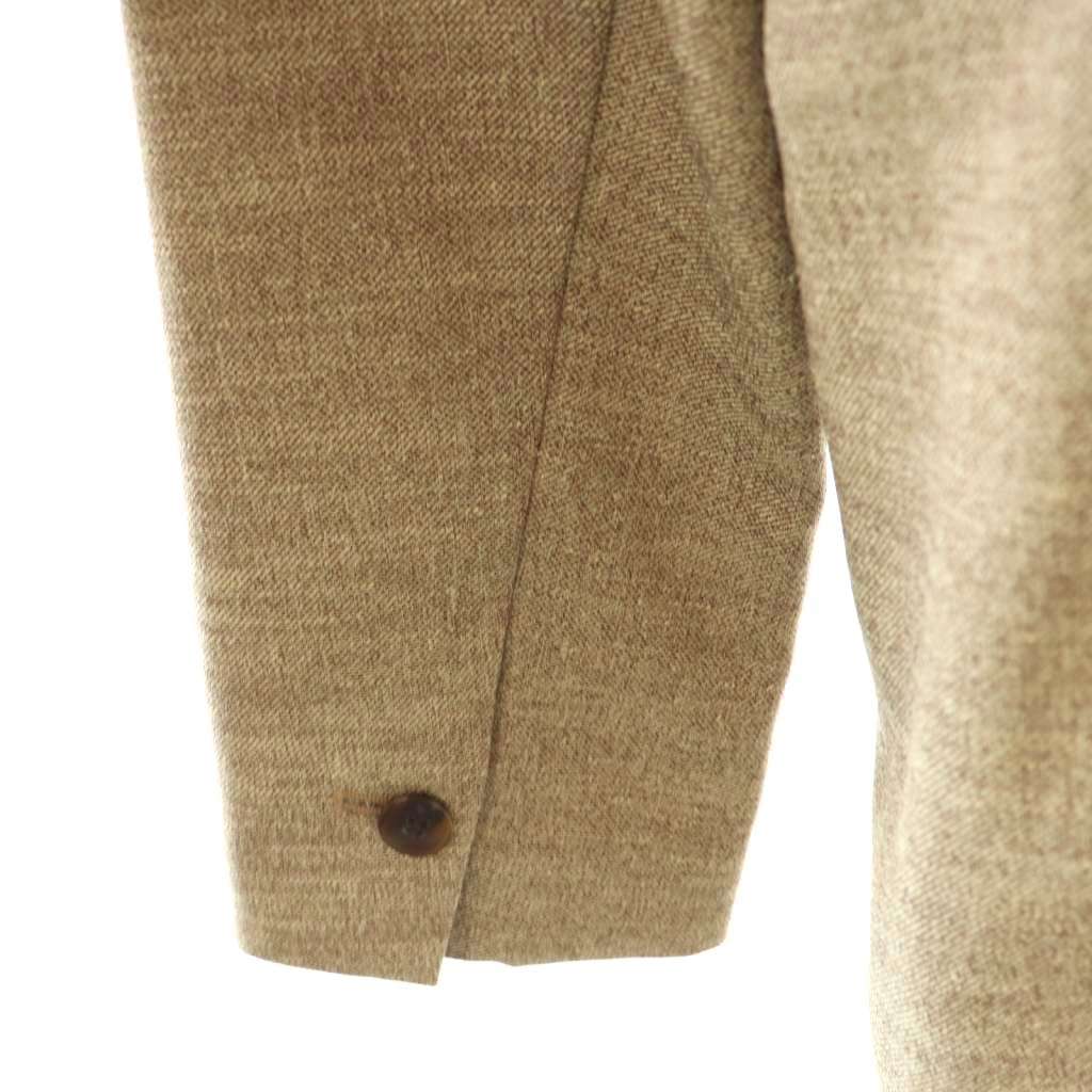 stola. / 23AW/セミピークドラペルテーラードジャケット/38/--/BEG ストラ Stola. 23AW セミピークドラペルダブルジャケット テーラード