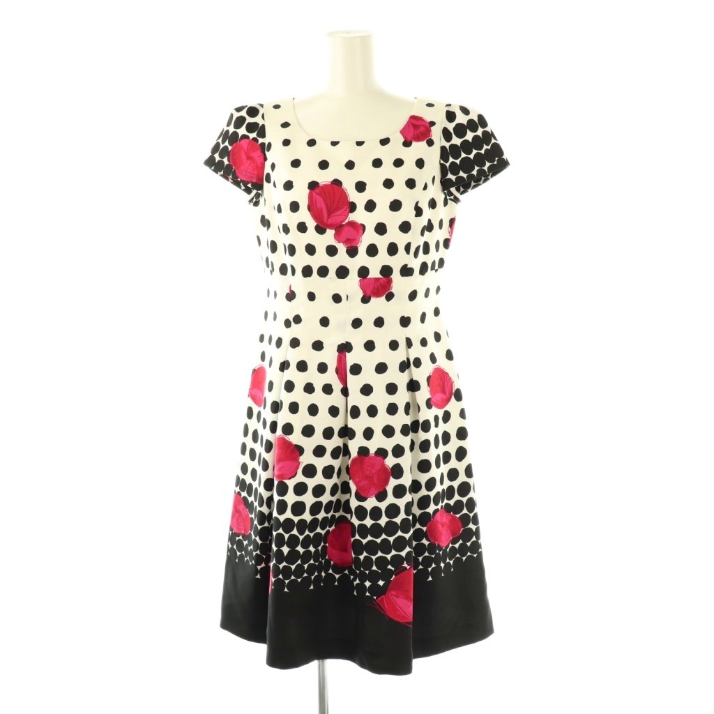 M'S GRACY 水玉模様 ひざ丈ワンピース 36【専用】 エムズグレイシー36 水玉ワンピース