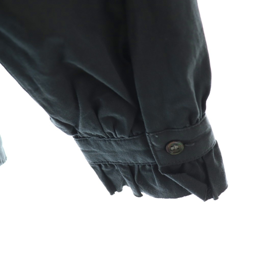 カグレ かぐれ 25SS コットンフリルカラーシャツ 長袖 F グレー /AT  