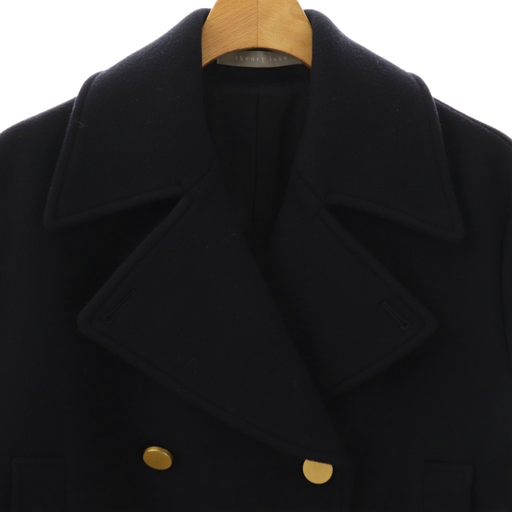 セオリーリュクス theory luxe Elmira Sub Anewa 金ボタン Pコート