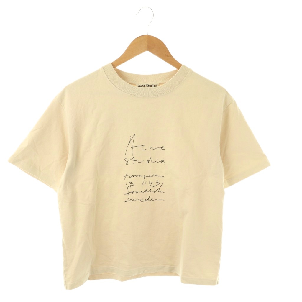 アクネ ストゥディオズ Acne Studios ロゴ刺繍 半袖 Tシャツ 