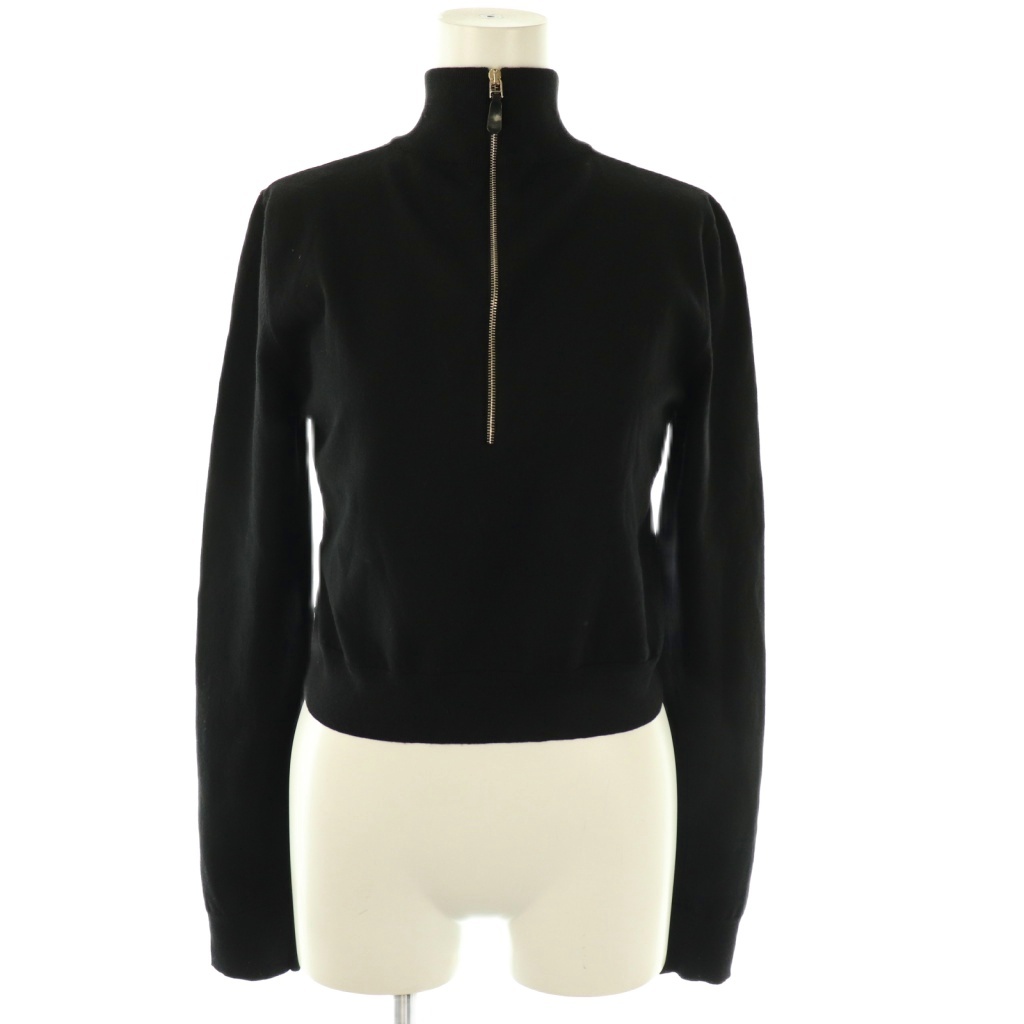 マックスマーラニットクロップドブラックM