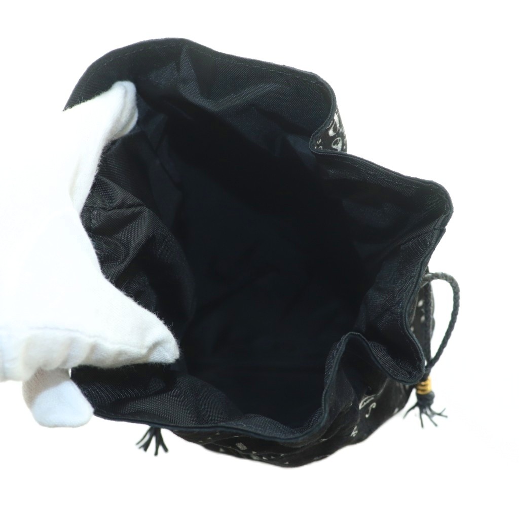 ジャンティバンティ GENTIL BANDIT 巾着バッグ スエード バンダナ柄