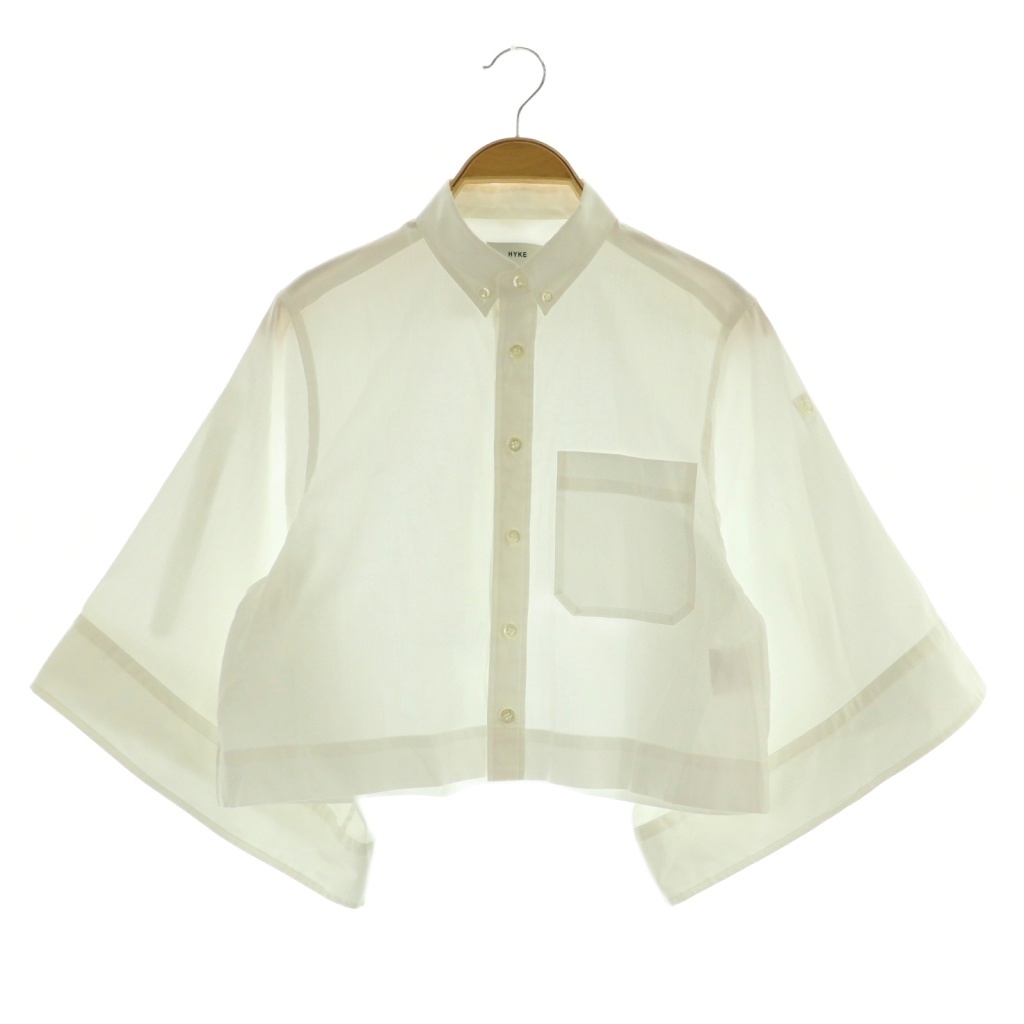 ハイク HYKE 24SS BUTTON DOWN BELL-SLEEVE SHIRT ベルスリーブシャツ 