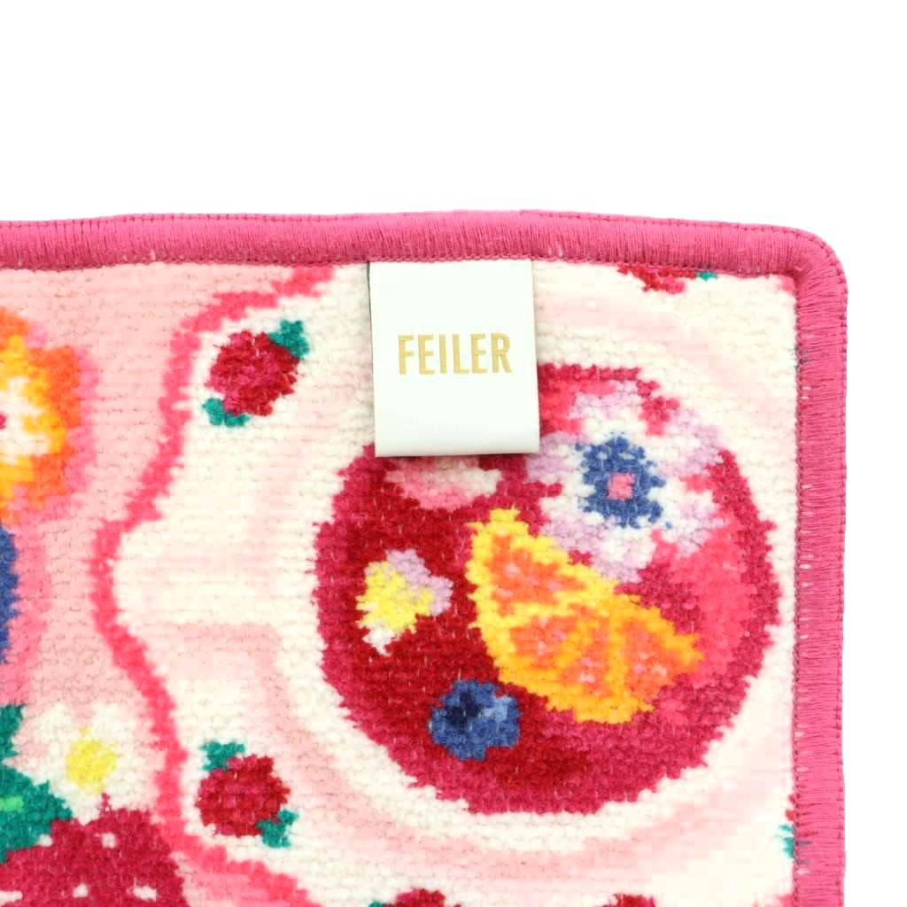 フェイラー FEILER ストロベリーティータイム タオルハンカチ 総柄