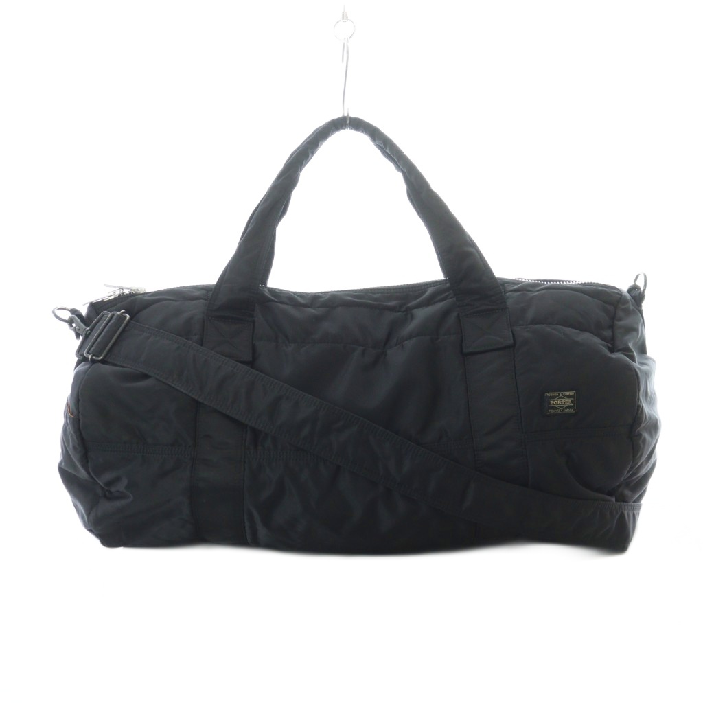 PORTER ポーター タンカー ボストンバッグ 2WAY ドラム ダッフル 黒