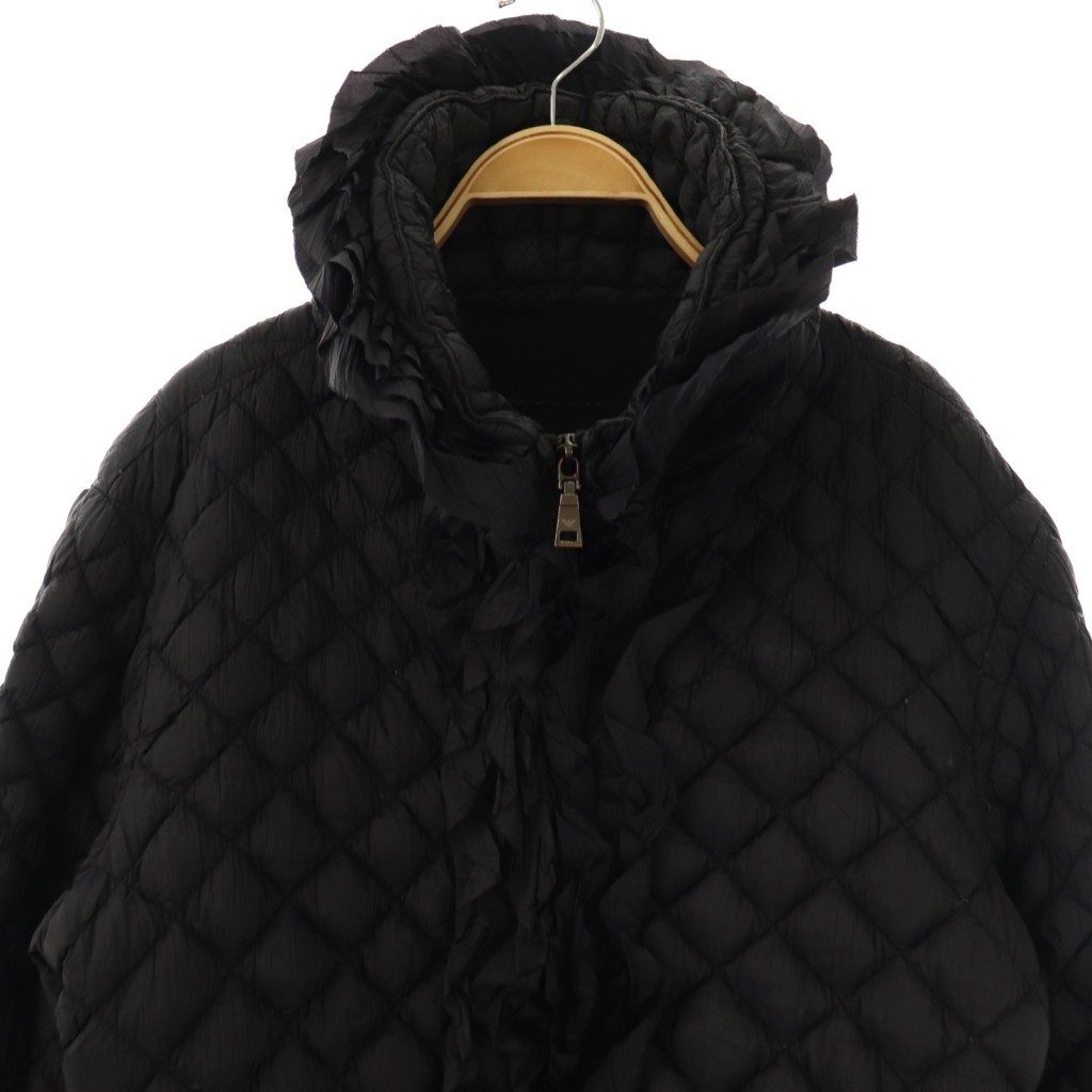 エンポリオアルマーニ EMPORIO ARMANI フリルキルティングダウンコート 