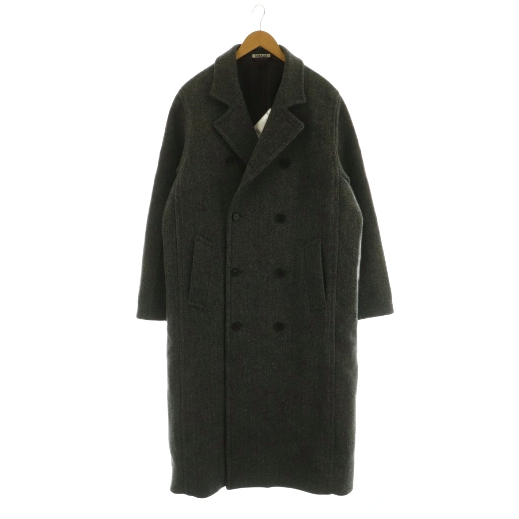 オーラリー AURALEE A25AC01HD 25AW SHETLAND WOOL DOUBLE CLOTH COAT