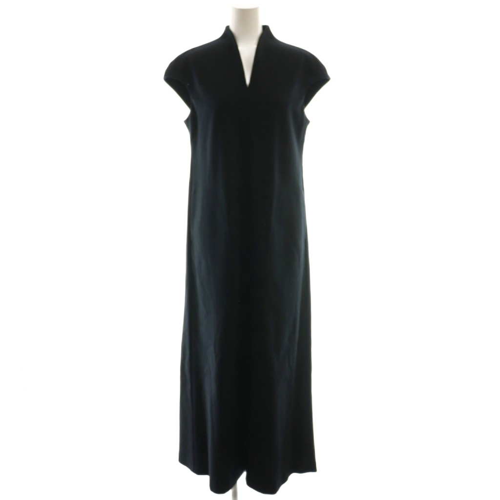 マメクロゴウチ Mame Kurogouchi 24SS Double Jersey Cap Sleeve Dress 