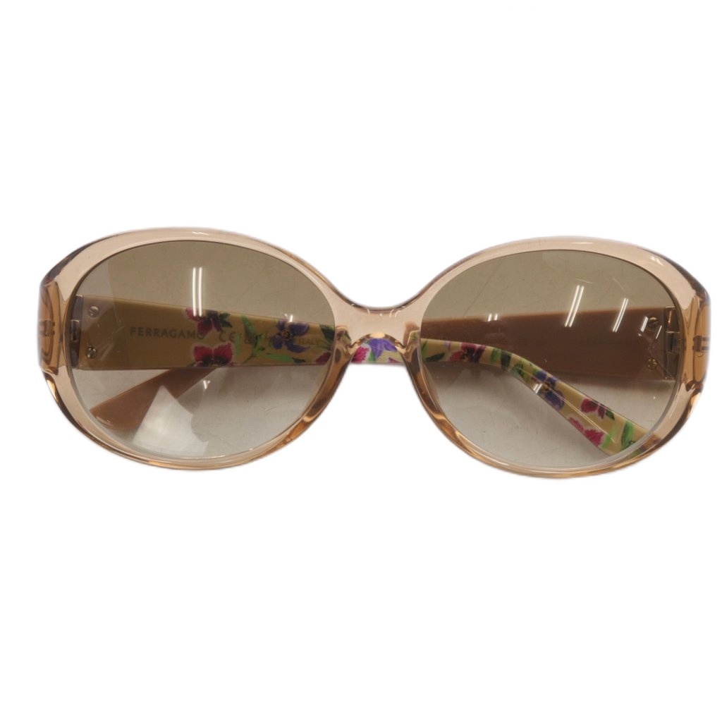 【中古】サルヴァトーレフェラガモ Salvatore Ferragamo 25SS サングラス ガンチーニ  57□16-135 ブラウン SF683SAN サルヴァトーレフェラガモ Salvatore Ferragamo 25SS サングラス