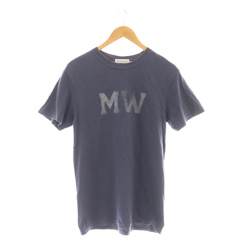 マイウィークネス MY WEAKNESS MWロゴ Tシャツ カットソー F ネイビー