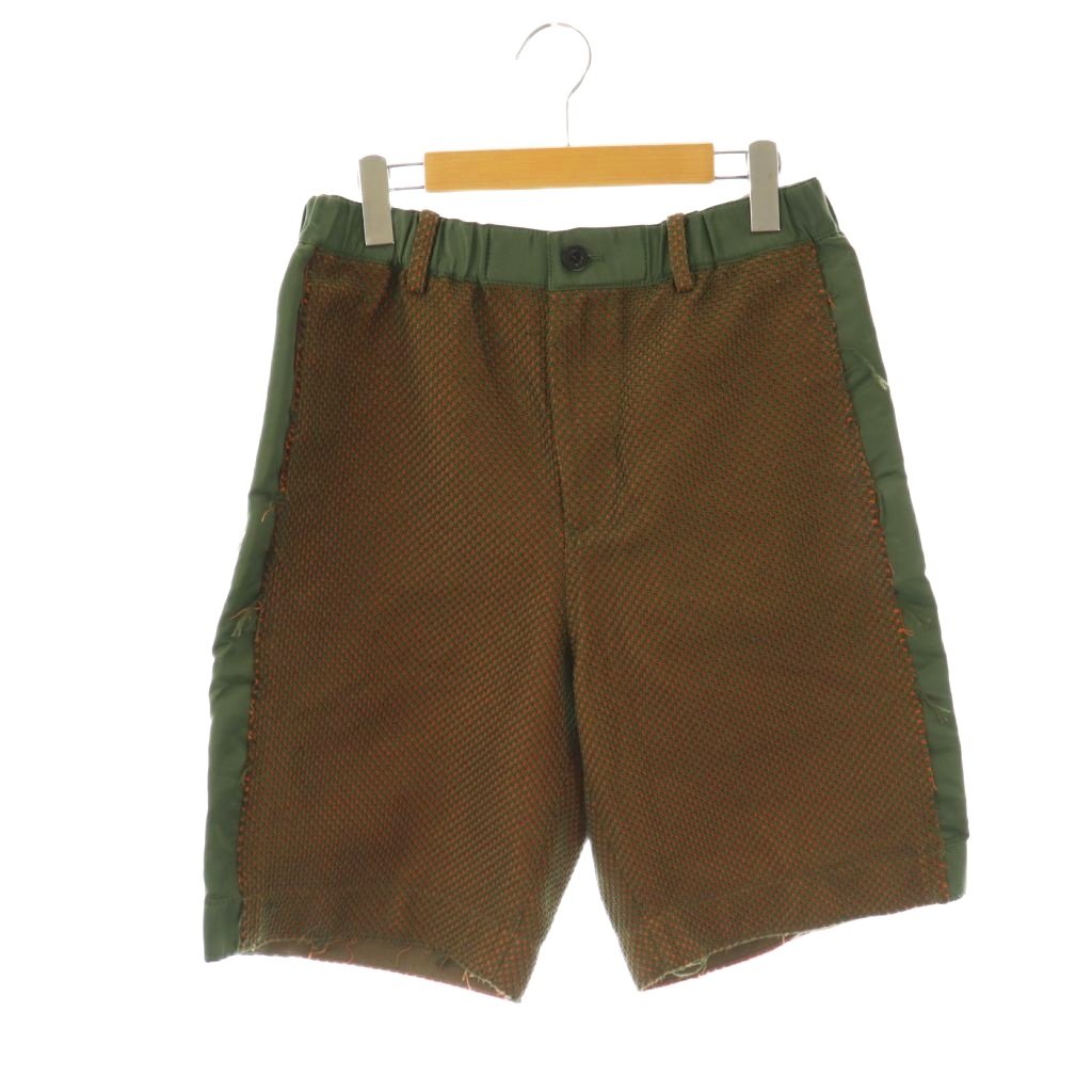【中古】サカイ ドッキングショートパンツ ハーフパンツ ジッパーフライ 1 カーキ オレンジ 19-01931M /DO ■OS サカイ sacai ドッキングショートパンツ ハーフパンツ ジッパーフライ