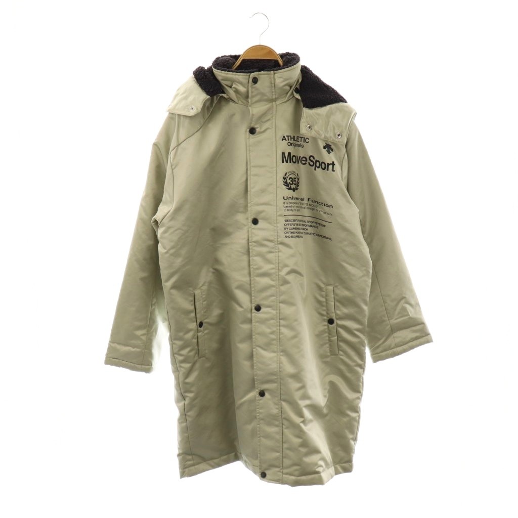 デサント DESCENTE Move Sport ボアロングコート ベンチコート 中綿 L 