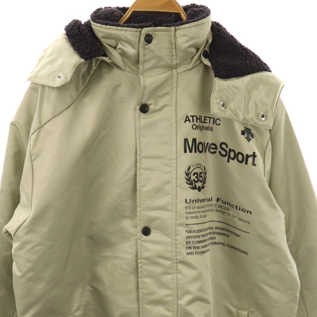 デサント DESCENTE Move Sport ボアロングコート ベンチコート 中綿 L 