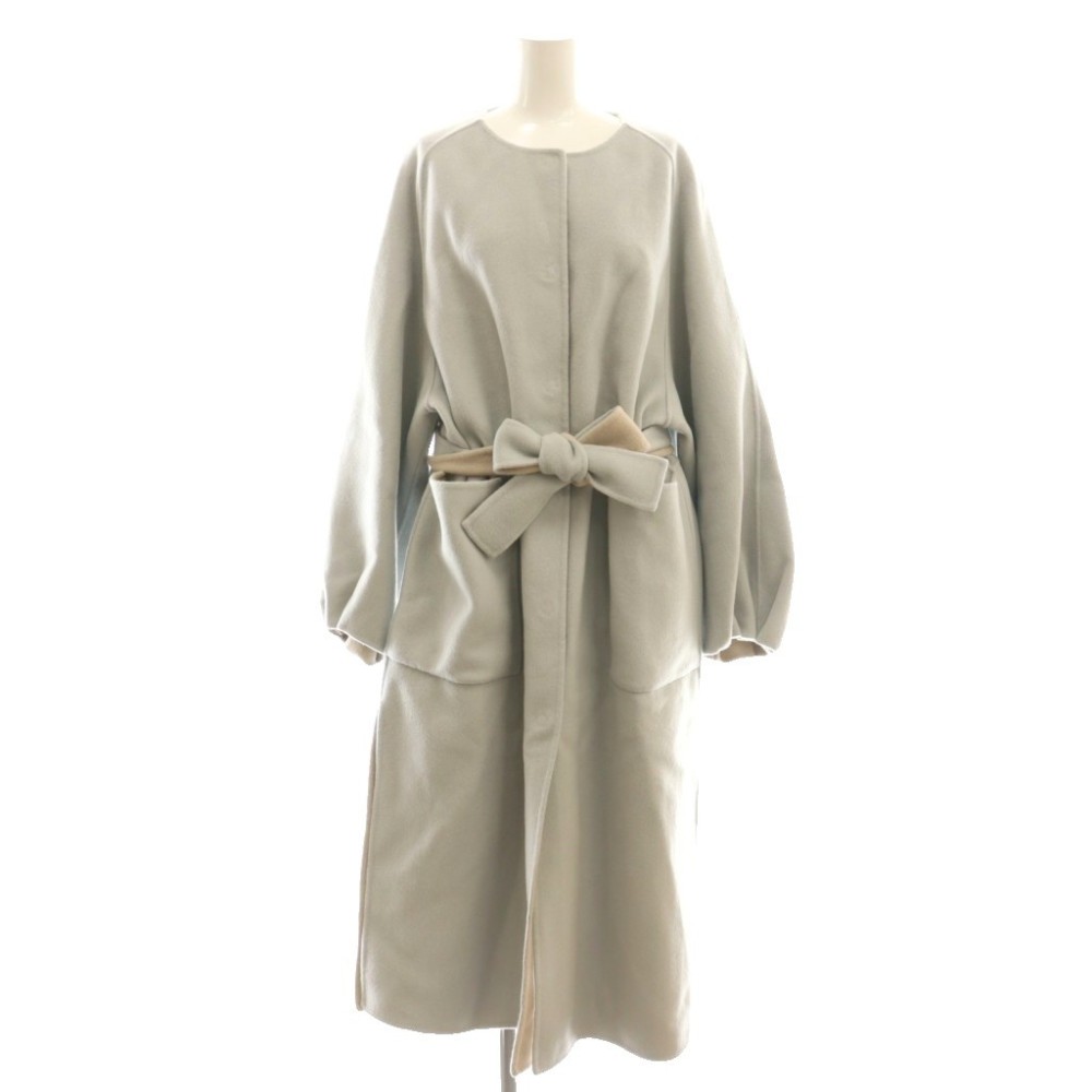 未使用品 アドーア ADORE 2TONEリバーコート ノーカラーコート  