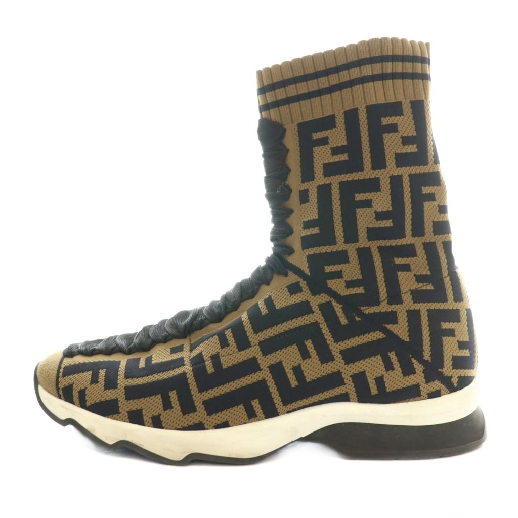 フェンディ FENDI ロココ Rockoko ソックススニーカー ハイカット 38 