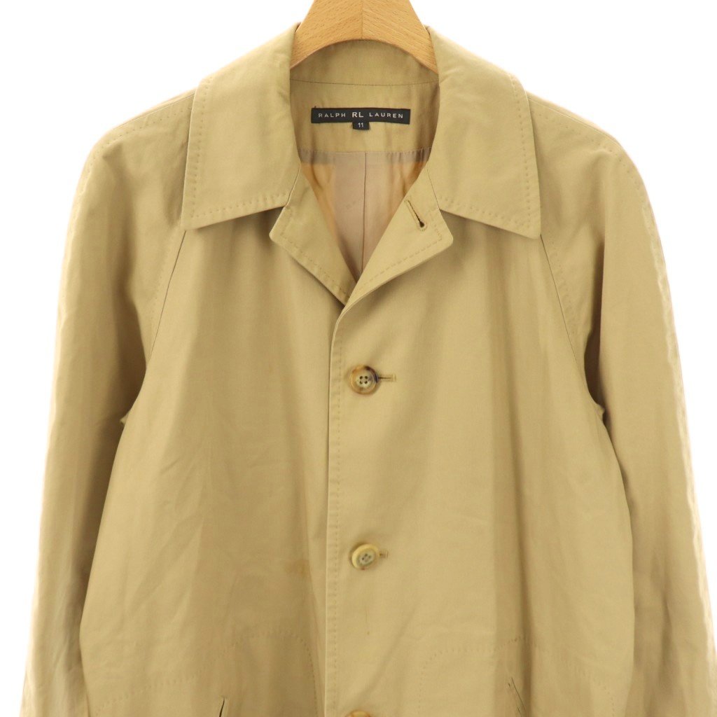 ラルフローレン RALPH LAUREN スプリングコート ロング 11 ベージュ /DF ■OS レディース