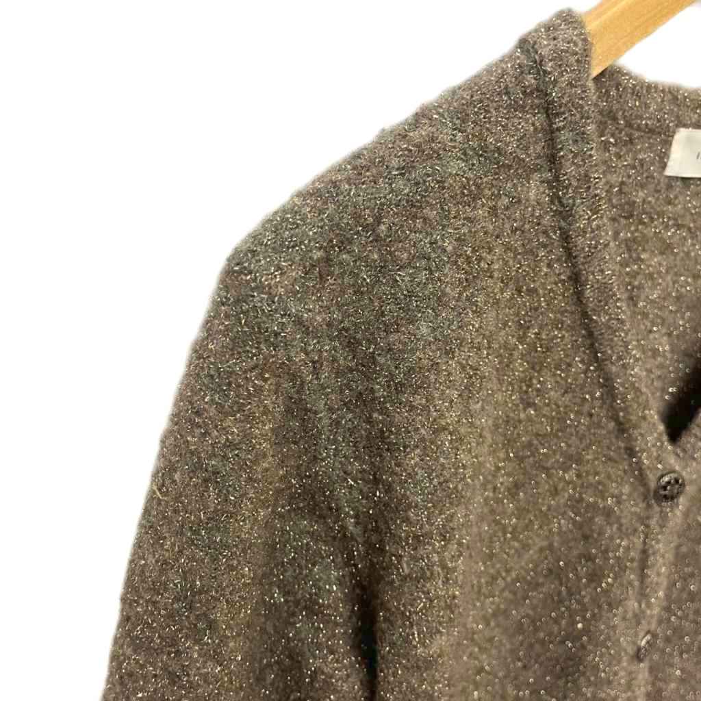 イエナ IENA EYESラメポケット付きカーディガン  ニットカーディガン カーディガン ブラウン■SH レディース
