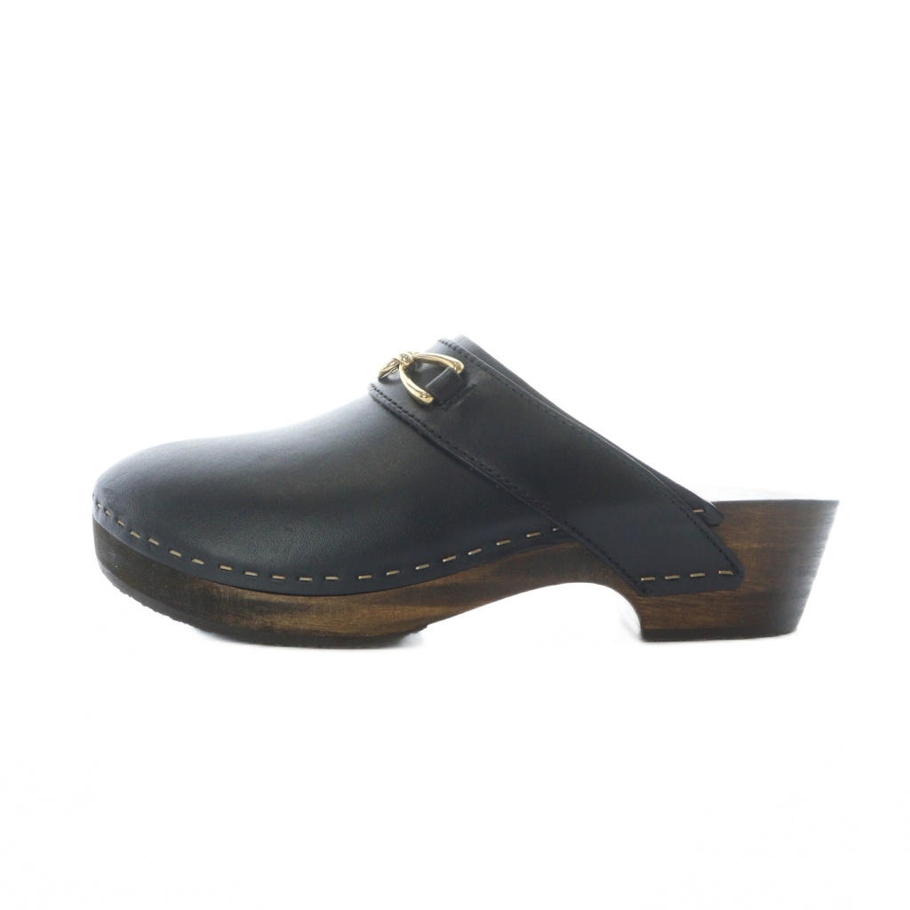 セリーヌ　サボサンダル セリーヌ CELINE マカダムチェーン サボサンダル レザー 本革 39 25cm