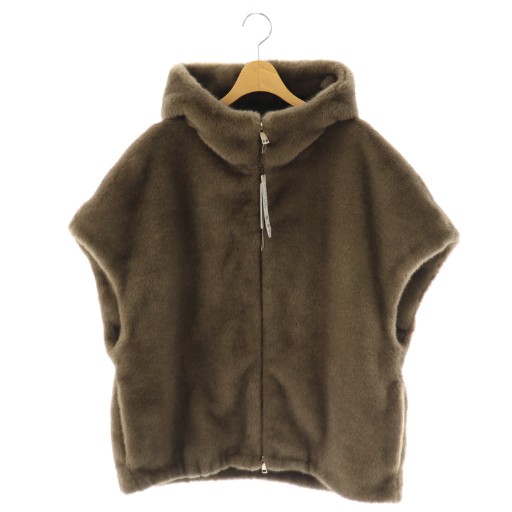 ヴィヴァプレスト VIVA PRESTO エコファーフーディ ベスト ジップ